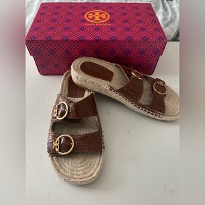 Tory Burch Espadrille Leather Sandals